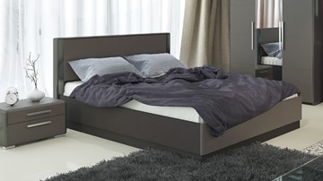 Кровать с механизмом 2-спальная Наоми 1600, цвет Фон серый, Джут СМ-208.01.02 в Набережных Челнах
