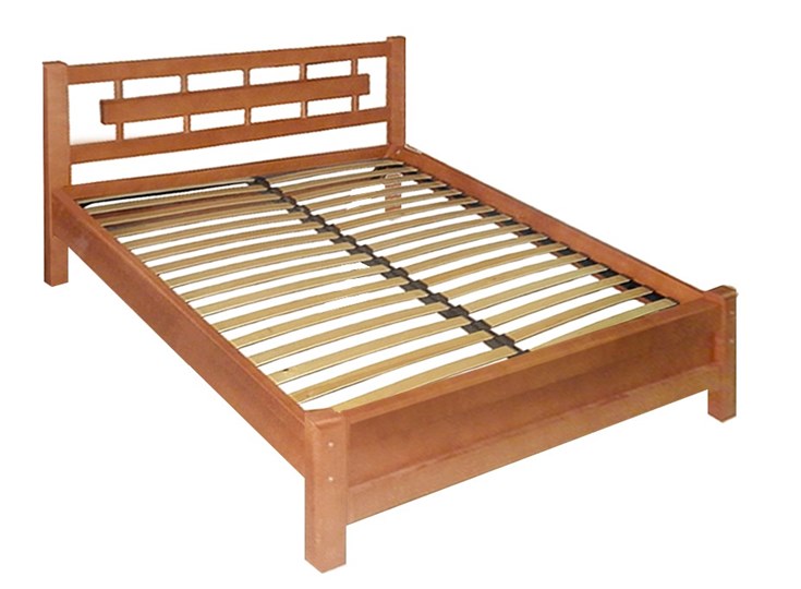 Спальная кровать Алина 140х190 с оcнованием в Нижнекамске - изображение 1