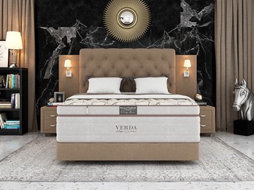 Спальная кровать Орматек Alliance/Podium M 160х200, Флок (Велсофт Какао) в Альметьевске