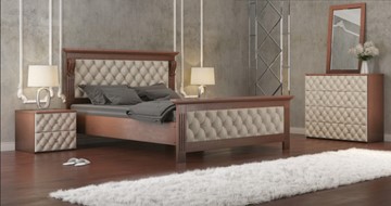 Спальная кровать СВ-Стиль Лидер 160*200 с основанием в Набережных Челнах