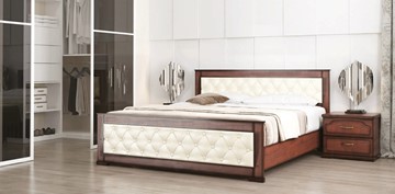 Кровать 2-х спальная СВ-Стиль Стиль 2, 160х200, кожзам, с основанием в Казани