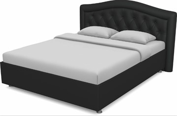Кровать Луиза 1400 с основанием (Nitro Black) в Набережных Челнах