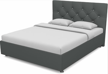 Спальная кровать Моника 1400 с основанием (Nitro Grey) в Казани