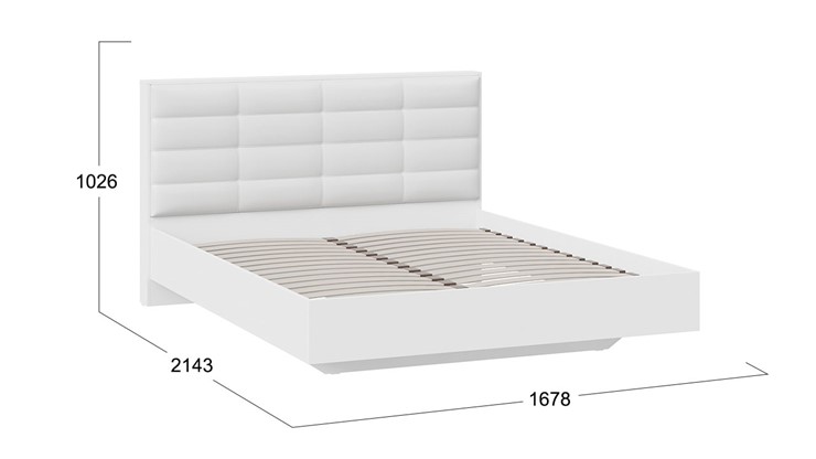 Кровать 2-спальная Агата тип 1 (Белый) в Набережных Челнах - изображение 2