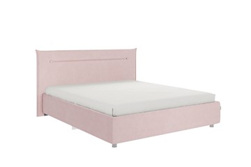 Кровать двуспальная Альба 1.6, нежно-розовый (велюр) в Альметьевске