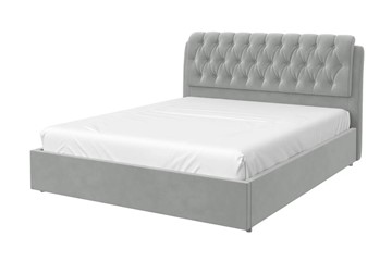 Кровать 2-спальная Белиста 180х200 (Светло-серый) с основанием в Нижнекамске