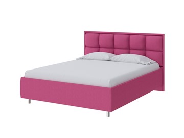 Кровать в спальню Chessy 160х200, Рогожка (Savana Berry (фиолетовый)) в Набережных Челнах