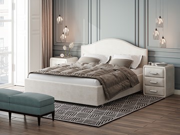 Кровать в спальню Proson Classic 160х200, Велюр (Лофти Лён) в Набережных Челнах