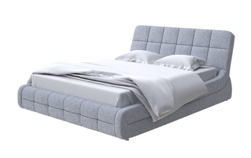 Спальная кровать Corso-6 200х200, Рогожка (Levis 83 Светло-Серый) в Казани