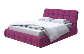 Спальная кровать Corso-6 200х200, Рогожка (Savana Berry) в Альметьевске