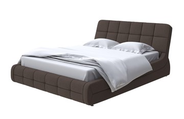 Кровать 2-спальная Corso-6 200х200, Рогожка (Savana Chocolate) в Нижнекамске