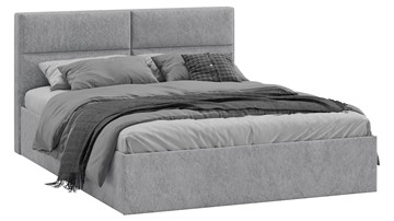 Кровать 2-х спальная Глосс Тип 1 (Микровелюр Wellmart Silver) в Набережных Челнах