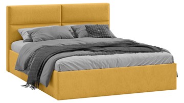 Спальная кровать Глосс Тип 1 (Микровелюр Wellmart Yellow) в Нижнекамске