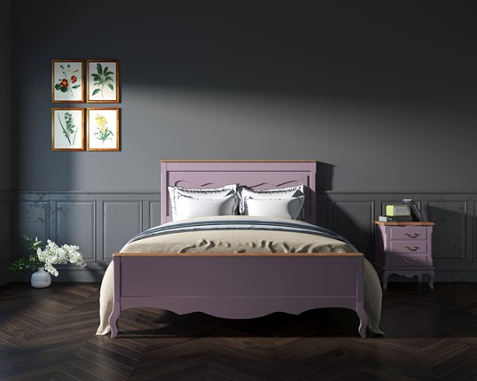 Кровать двуспальная Leontina (ST9341/16L) Лавандовый в Набережных Челнах - изображение