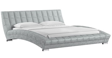 Спальная кровать Оливия 180 арт. Дарлинг грей сандал (светло-серый) с основанием в Нижнекамске