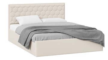 Двуспальная кровать Порто (Велюр Confetti Cream) в Набережных Челнах