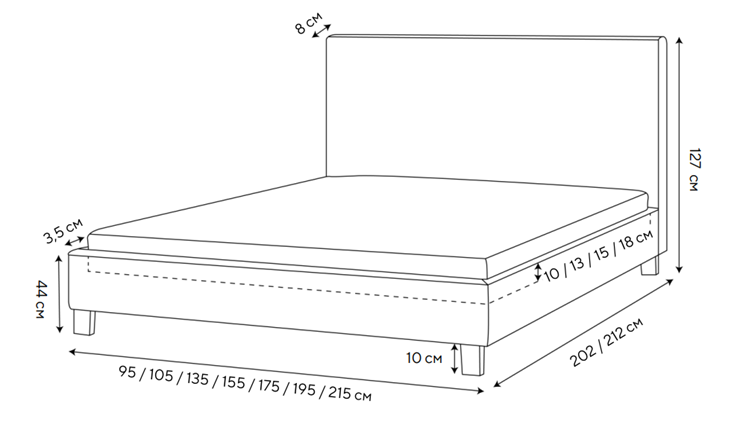 Кровать спальная Routa 200х200, Велюр (Monopoly Мятный лёд (670)) в Альметьевске - изображение 1