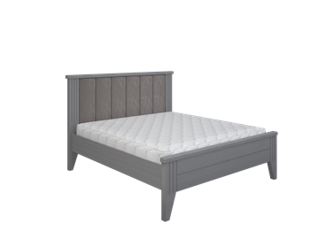 2-спальная кровать с мягкой спинкой Верона 1600, Серый в Альметьевске