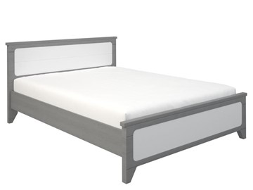 Кровать двуспальная Боринское Соня 1400, Серый/Белый в Нижнекамске
