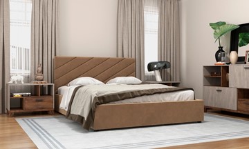 Кровать 2-спальная Юта 160х200 (вариант 3) с основанием в Нижнекамске