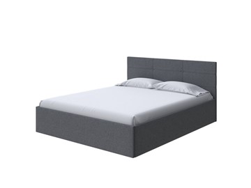 Спальная кровать Vector Plus 180х200, Рогожка (Savana Grey (серый)) в Казани