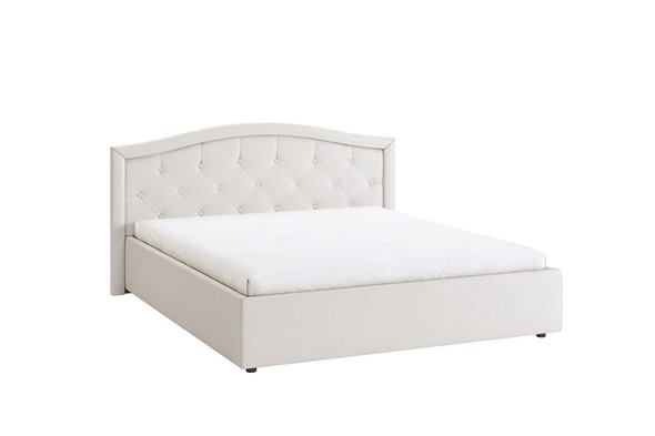 Кровать спальная Верона 1,6 белый (экокожа) в Нижнекамске - изображение