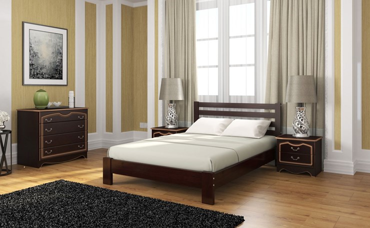 Кровать 2-спальная Вероника (Белый Античный) 160х200 в Нижнекамске - изображение 4
