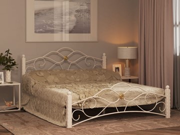 Кровать 2-спальная Гарда 3, 160х200, белая в Набережных Челнах