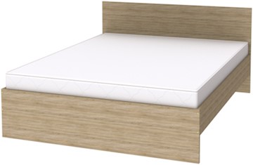 Кровать 2-спальная K16 с основанием, цвет Дуб Сонома в Альметьевске
