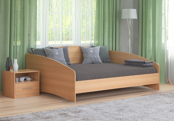 Кровать в спальню Этюд Софа 140х190, Бук Бавария в Альметьевске - изображение