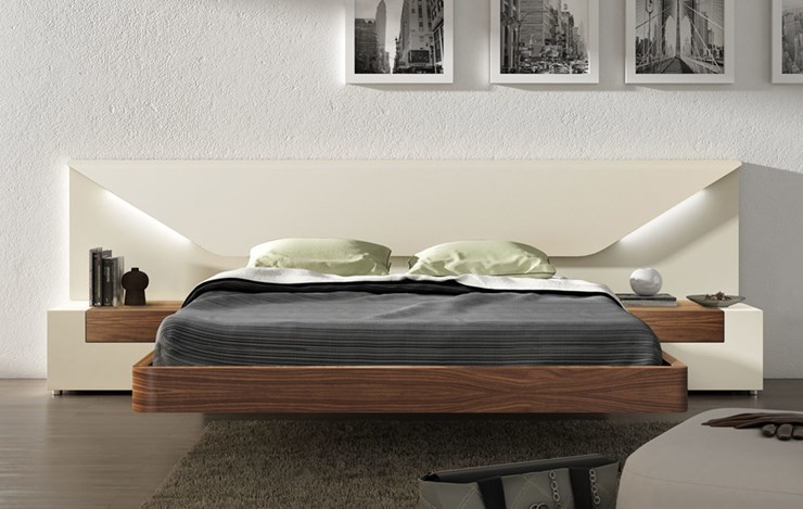 Спальная кровать Elena с подсветкой (160x200) в Нижнекамске - изображение 2