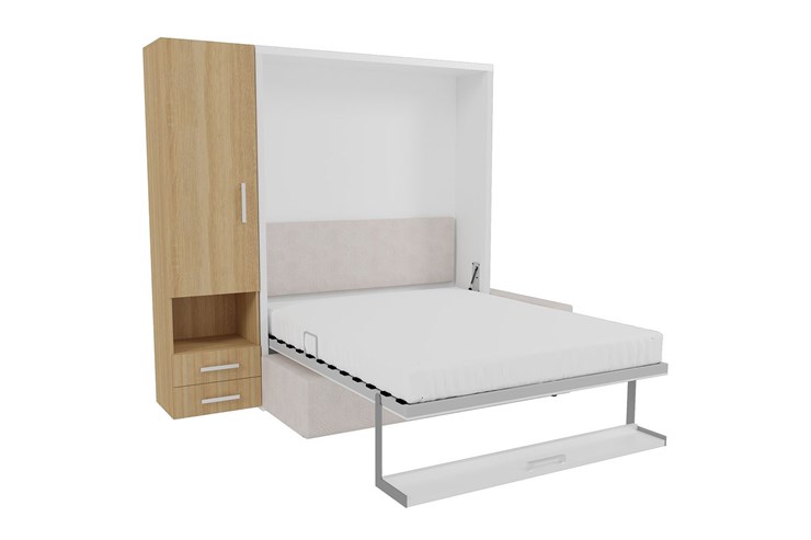 Кровать-трансформер Smart (ШЛ+К 1400), шкаф левый в Альметьевске - изображение 1