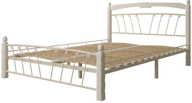 Спальная кровать Муза 1, 1400, белый в Нижнекамске - изображение 1