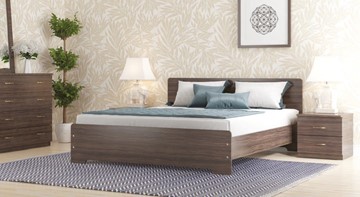 Кровать в спальню СВ-Стиль Золушка, 160х200 с основанием, венге в Набережных Челнах
