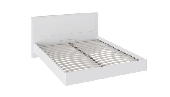 Кровать 2-спальная Наоми 1600, цвет Белый глянец СМ-208.01.01 в Нижнекамске - изображение
