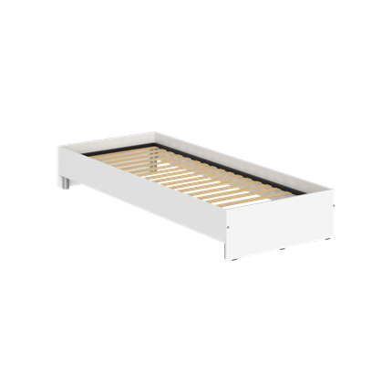 Кровать без изголовья KANN KBW 208 2040х840х300 мм. Белый в Альметьевске - изображение
