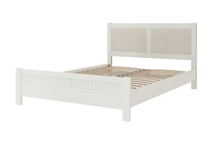 Кровать 2-спальная Фрида (белый античный) 160х200 в Альметьевске - изображение 1