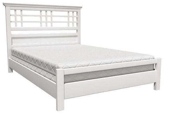 Полутороспальная кровать Герда (Белый Античный) 140х200 в Нижнекамске - изображение
