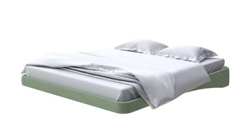 Парящая кровать 2-спальная 180х200, Искусственная шерсть (Лама Авокадо) в Казани