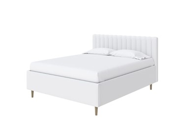 Кровать с бельевым ящиком Madison Lite 160x200, Экокожа (Белый) в Альметьевске