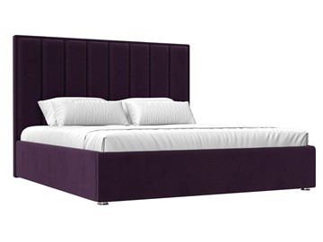 Кровать с механизмом двуспальная Афродита 160, Фиолетовый (Велюр) в Нижнекамске