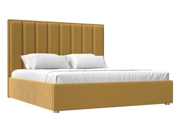 Кровать с механизмом 2-спальная Афродита 160, Желтый (Микровельвет) в Нижнекамске