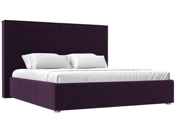Кровать с механизмом двуспальная Аура 160, Фиолетовый (Велюр) в Нижнекамске