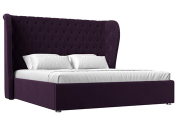 Кровать с механизмом 2-спальная Далия 160, Фиолетовый (Велюр) в Нижнекамске