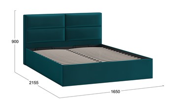 Кровать с механизмом 2-спальная Глосс Тип 1 (Велюр Confetti Izumrud) в Альметьевске - предосмотр 1