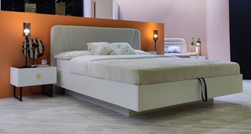 Кровать с механизмом Марсель-11 (Белый, ткань Catania white) 1600 в Набережных Челнах - предосмотр 4