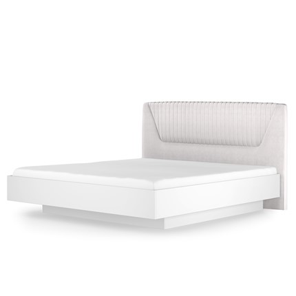 Кровать с механизмом полуторная Марсель-11 (Белый, ткань Catania white) 1400 в Набережных Челнах - изображение