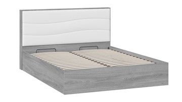 Кровать с механизмом 2-спальная Миранда тип 1 (Дуб Гамильтон/Белый глянец) в Набережных Челнах - предосмотр 2