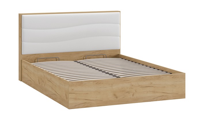 Кровать с механизмом Миранда тип 1 (Дуб крафт золотой/Белый глянец) в Набережных Челнах - изображение 2