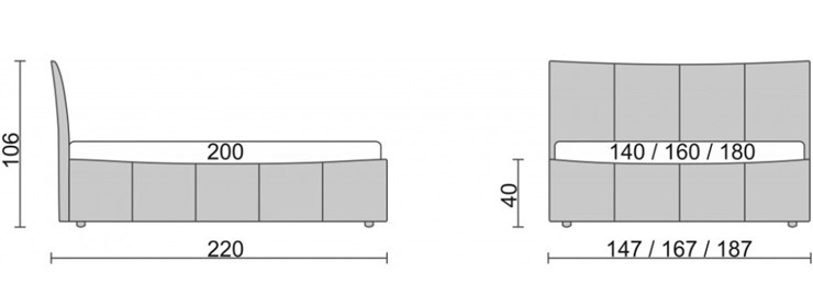 Кровать с механизмом двуспальная Stella 180х200 в Альметьевске - изображение 5